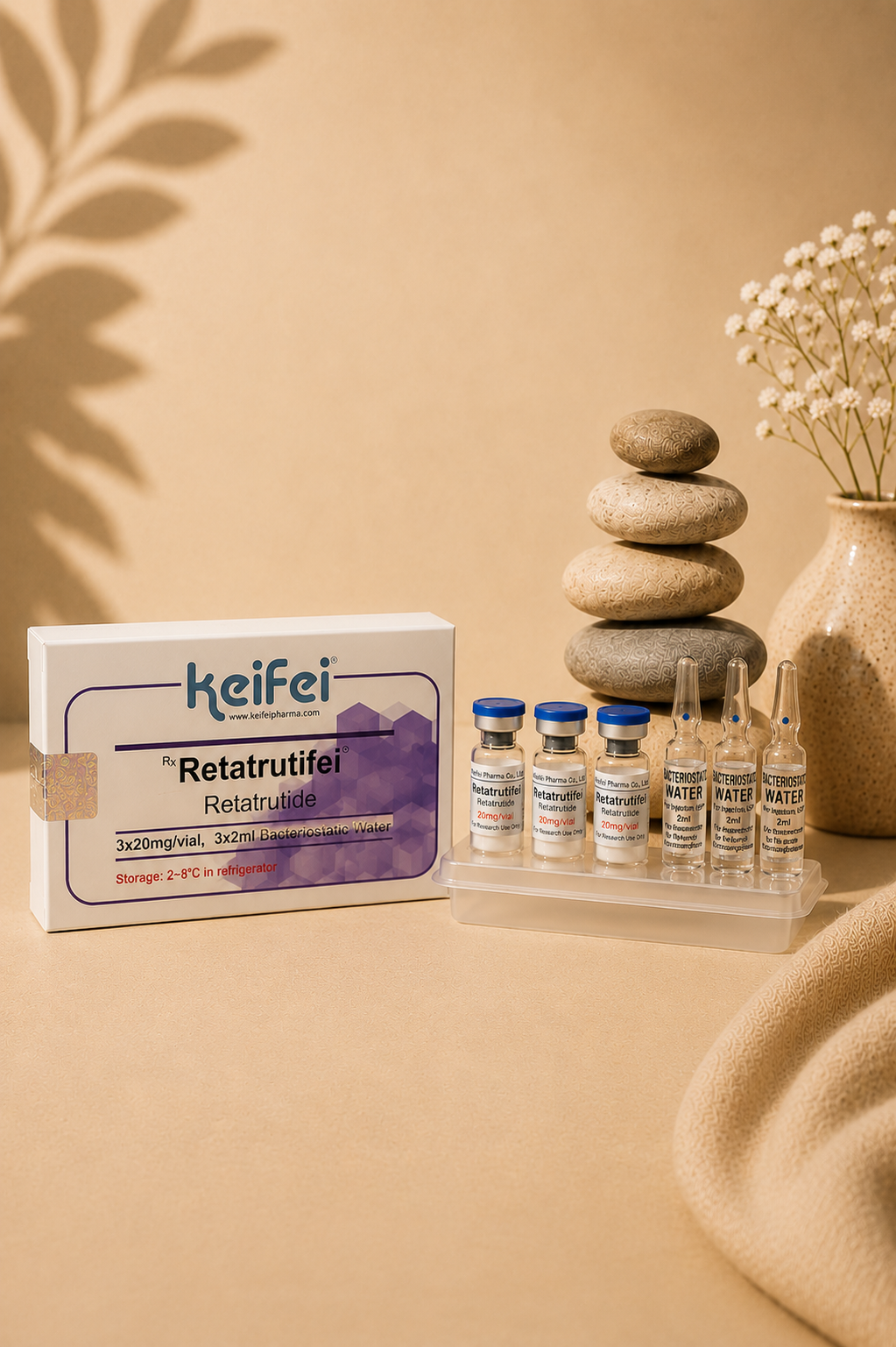 Keifei Retatrutifei -3x 20mg Vails Self Mix